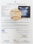 Babe Ruth Signed Baseball (Single Signed on Sweet Spot - Faded Signature on Suburban League Horsehide Baseball) - JSA LOA
